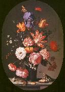 Flowers in a Glass Vase